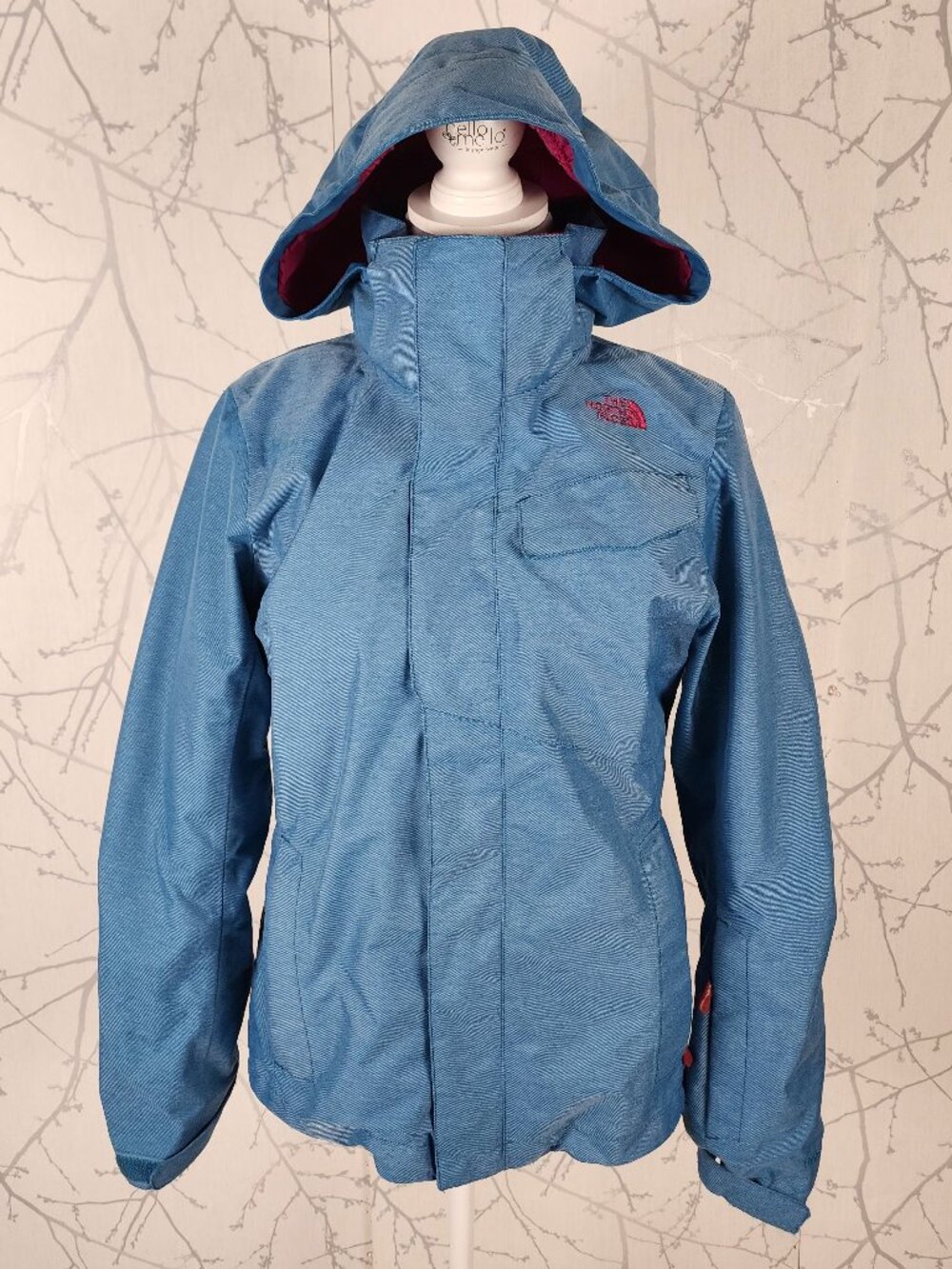 The North Face Blue Fleece Lined Full Zip Helata Ski Jacket